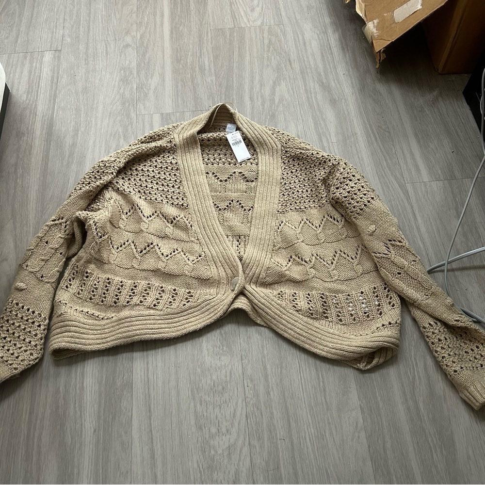 Short old navy single button cardigan NWT